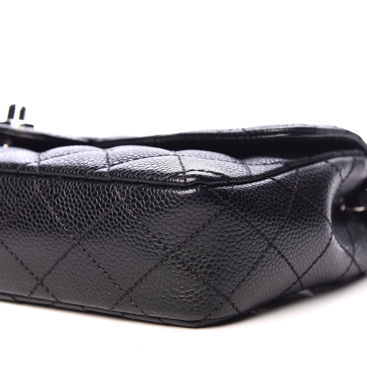 Chanel Caviar Quilted East West Flap Black 7 of 10