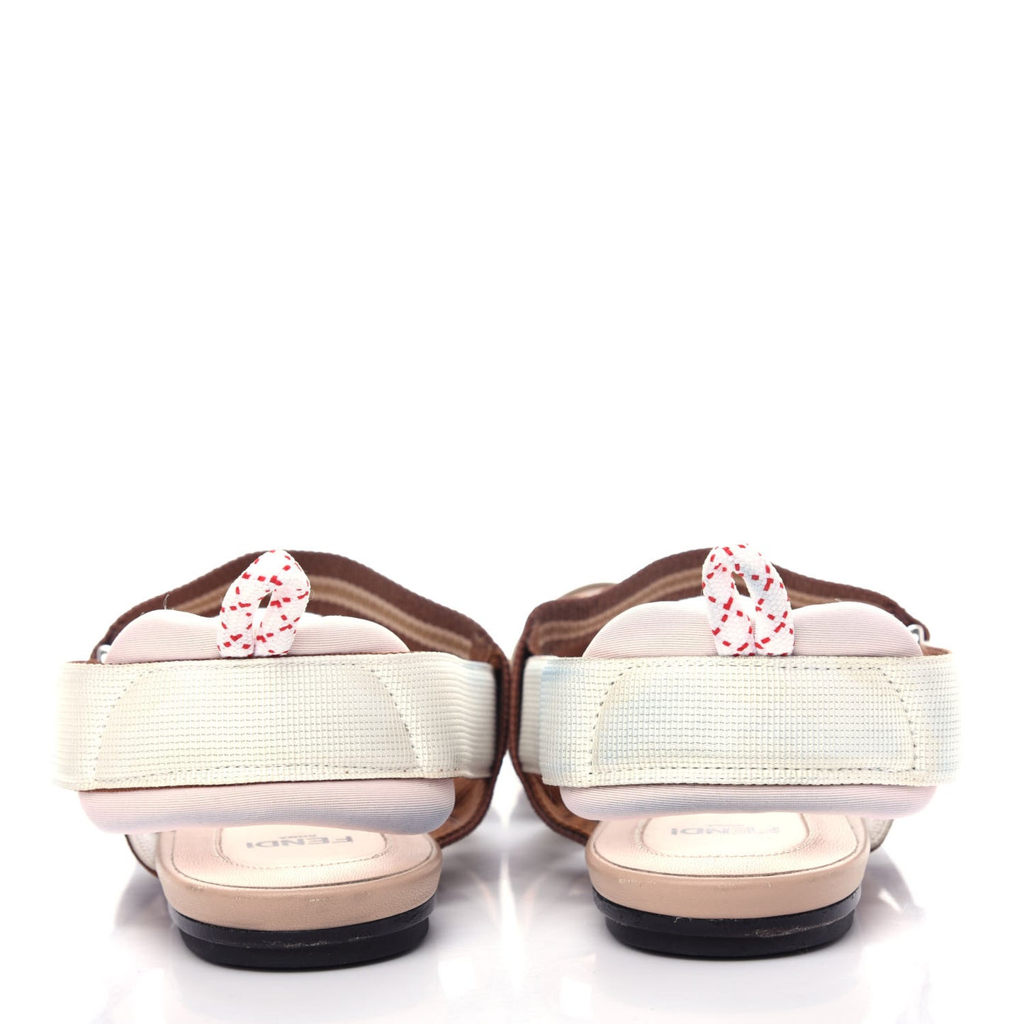 Technical Mesh FF Colibri Slingback Ballerina Flats 39 Tobacco Moro Camelia Beige Caramello