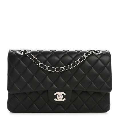 Chanel Lambskin Quilted Medium Double Flap Black 1 of 14