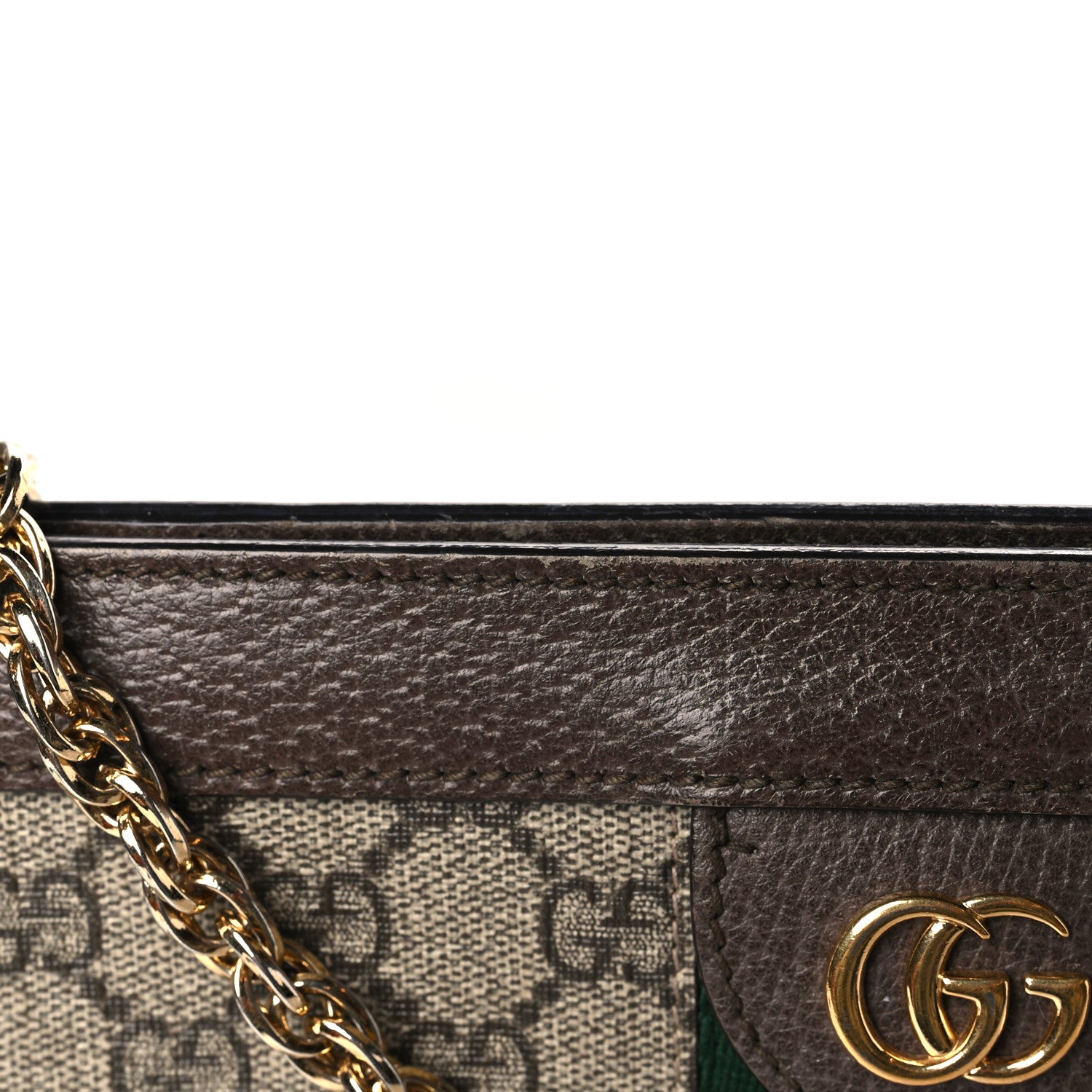 Gucci GG Supreme Monogram Web Small Ophidia Chain Shoulder Bag Brown 11 of 11