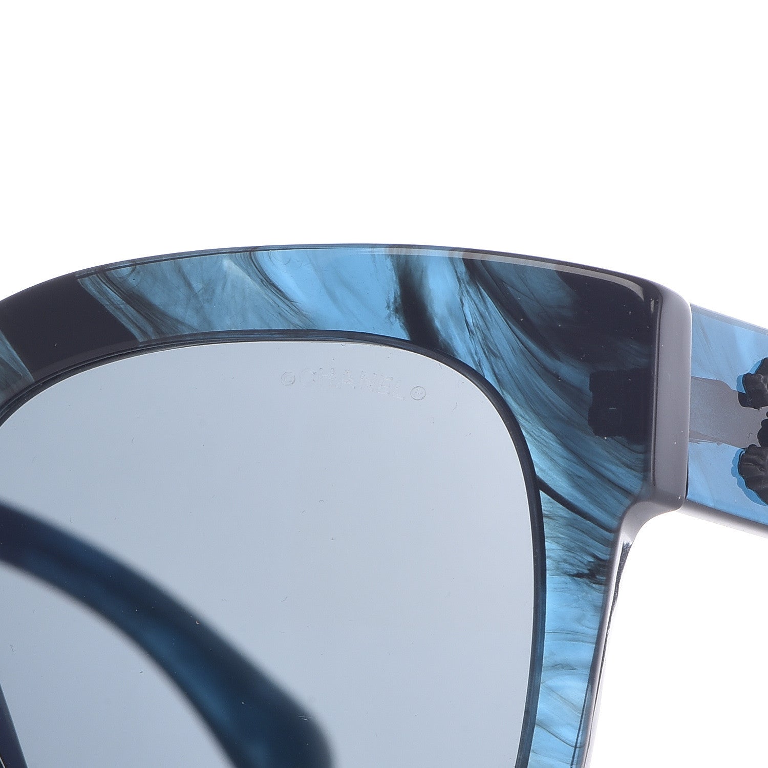 Chanel Acetate Mirror CC Square Fall Sunglasses 5357 Dark Blue 7 of 8