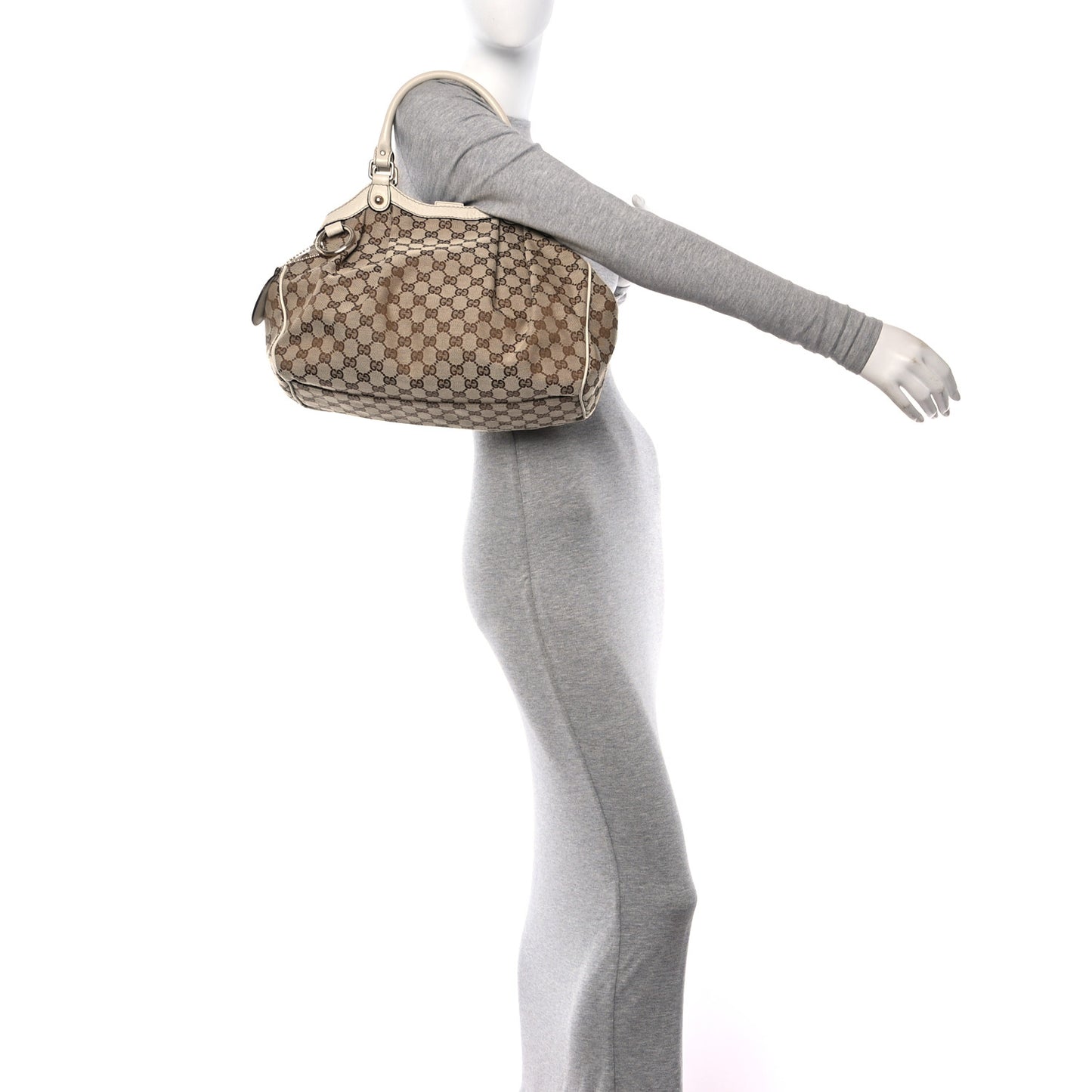 Monogram Medium Sukey Tote Off White