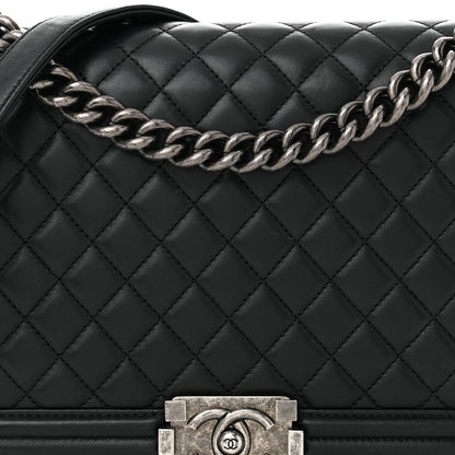 Chanel Lambskin Quilted New Medium Boy Flap Black 8 of 11