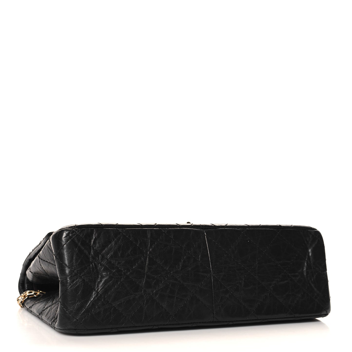 Aged Calfskin Quilted 2.55 Reissue 226 Flap Black