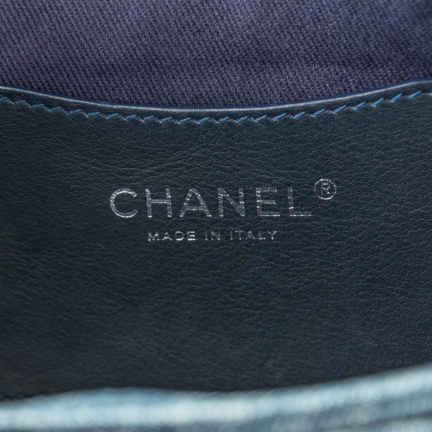 Denim Camellia Embroidered Large Just Mademoiselle Blue
