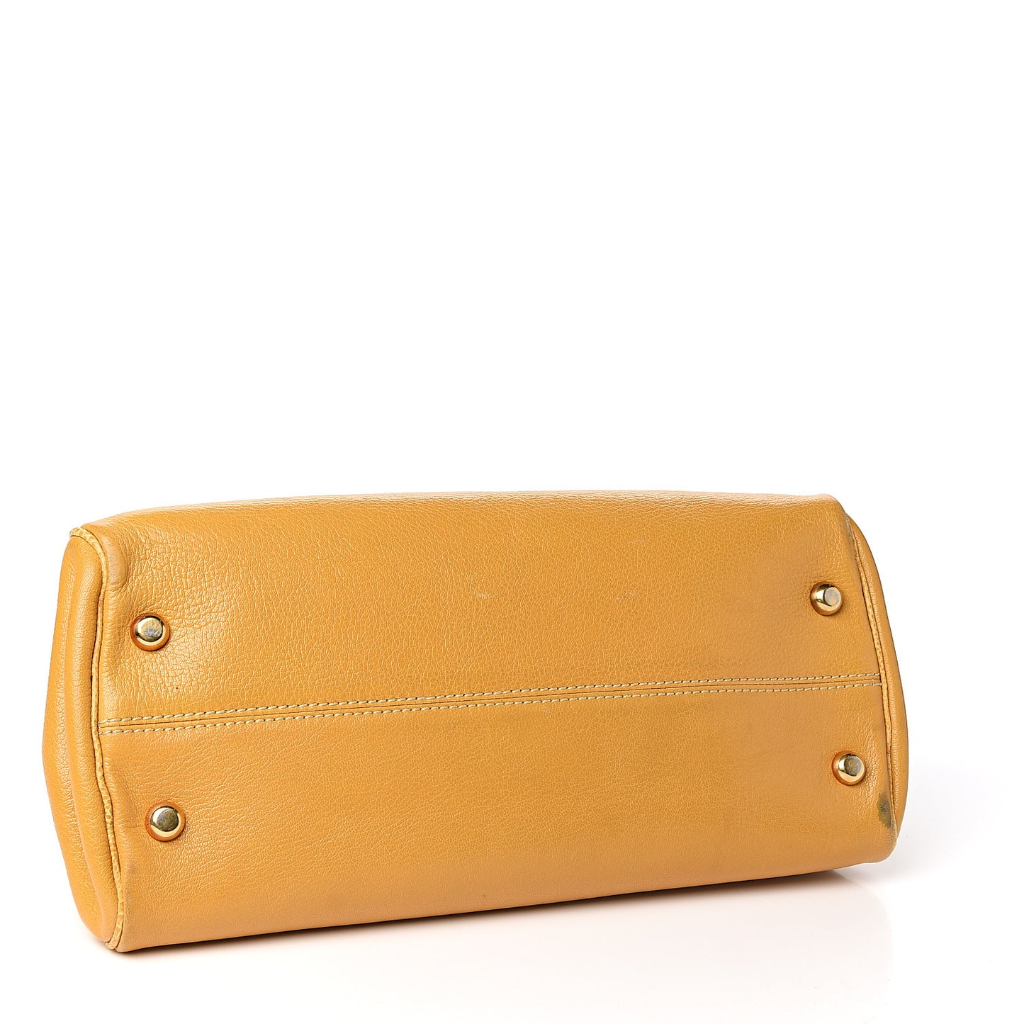 Ostrich Guinevere Satchel Yellow