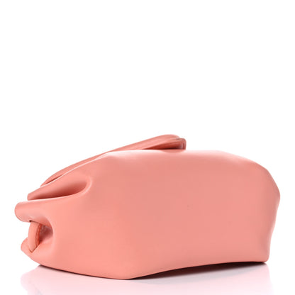 Bottega Veneta Lambskin Small Beak Triangle Flap Shoulder Bag Peachy Silver 4 of 8