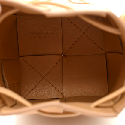 Bottega Veneta Nappa Maxi Intrecciato Mini Cassette Bucket Bag Almond 5 of 8