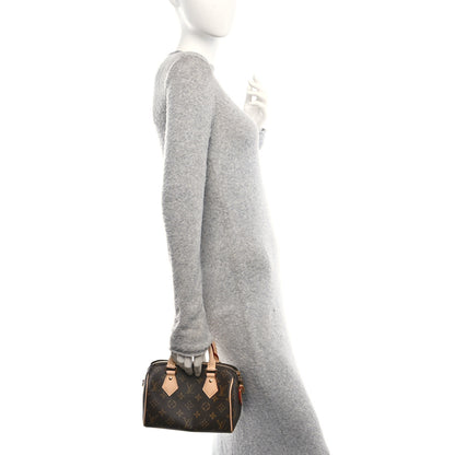 Louis Vuitton Monogram Speedy Bandouliere 20 Beige 2 of 10
