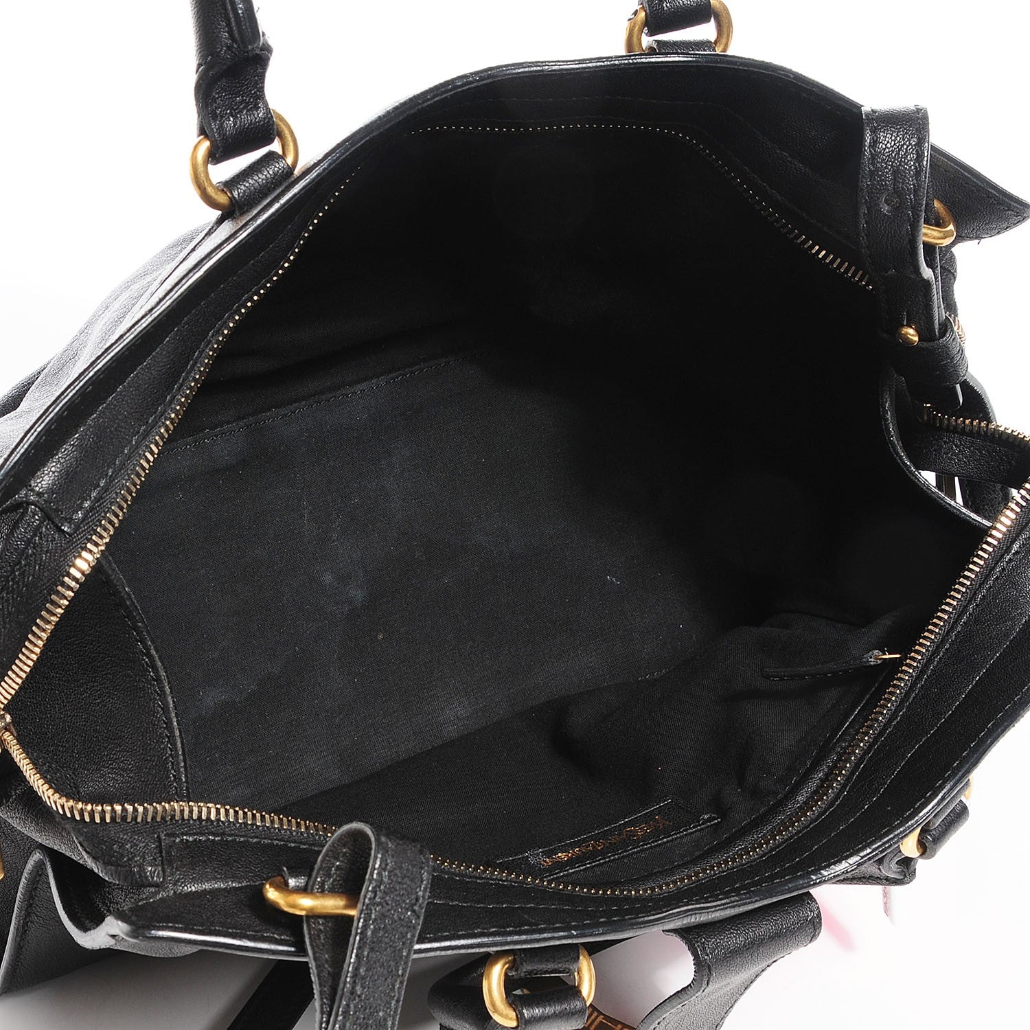 Saint Laurent Sheepskin Small Cabas ChYc Black 9 of 9