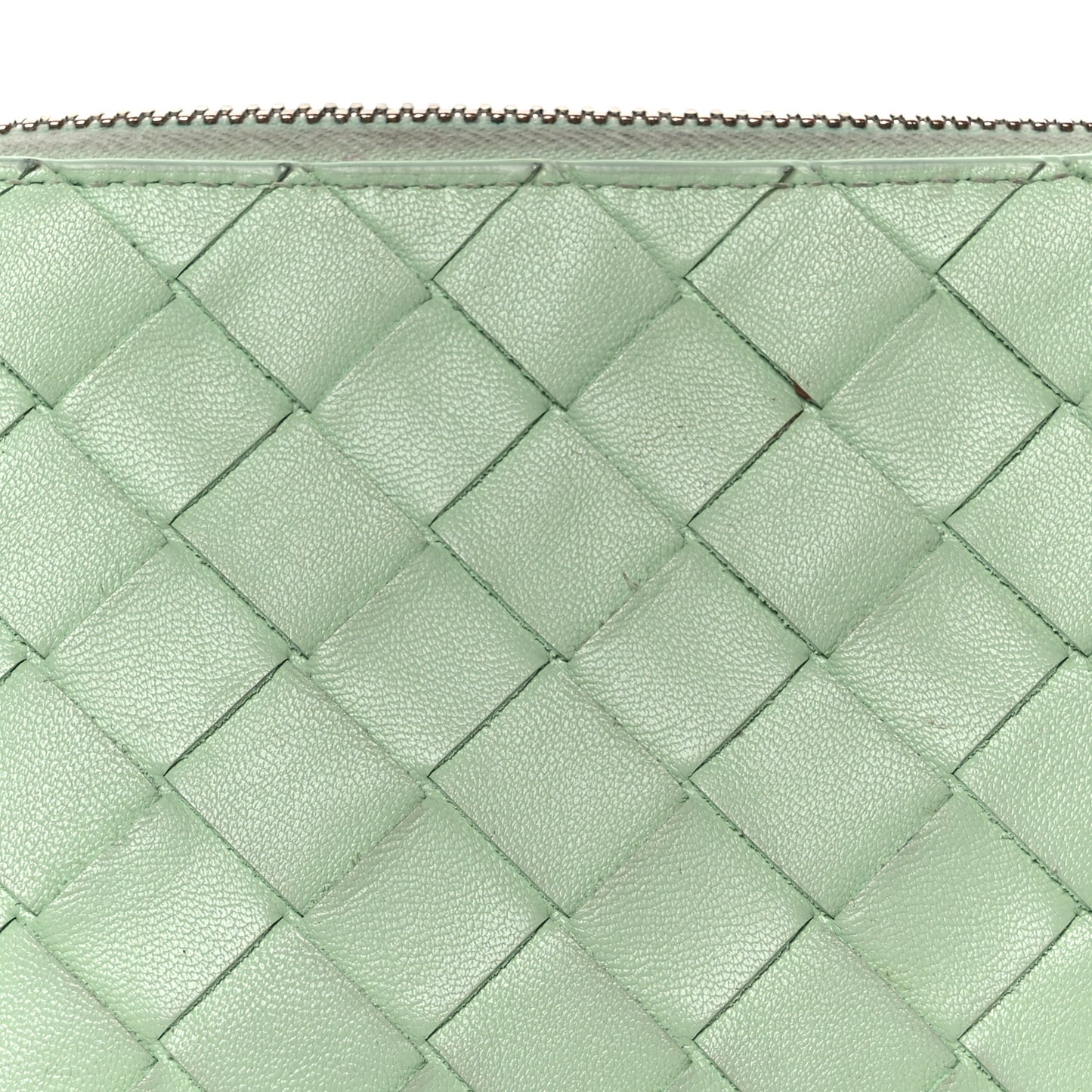 Nappa Intrecciato Small Beauty Pouch Fresh Mint