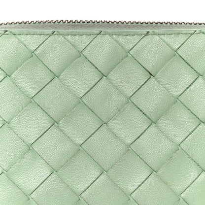 Bottega Veneta Nappa Intrecciato Small Beauty Pouch Fresh Mint 9 of 9