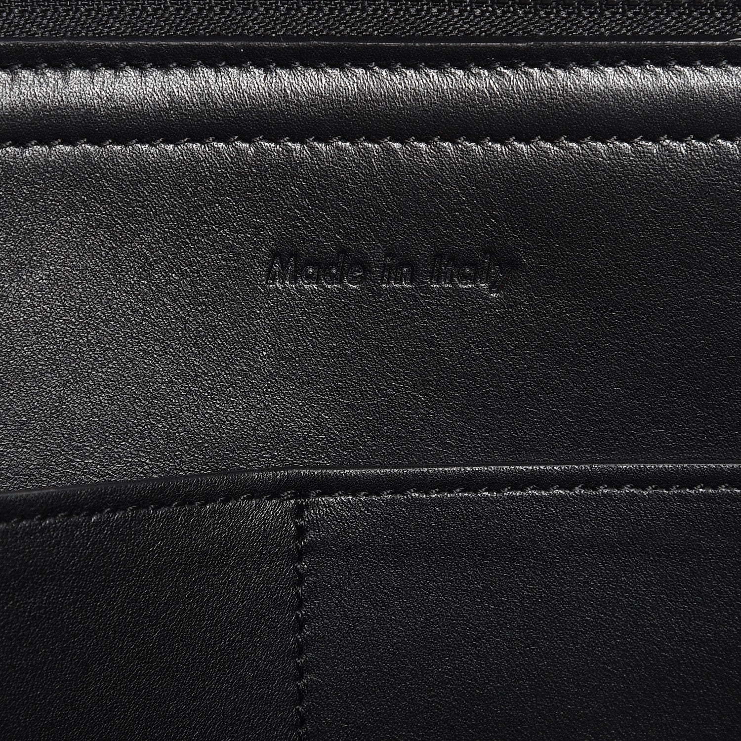Celine Supple Natural Calfskin Medium Tri-Fold Bag Black 7 of 13