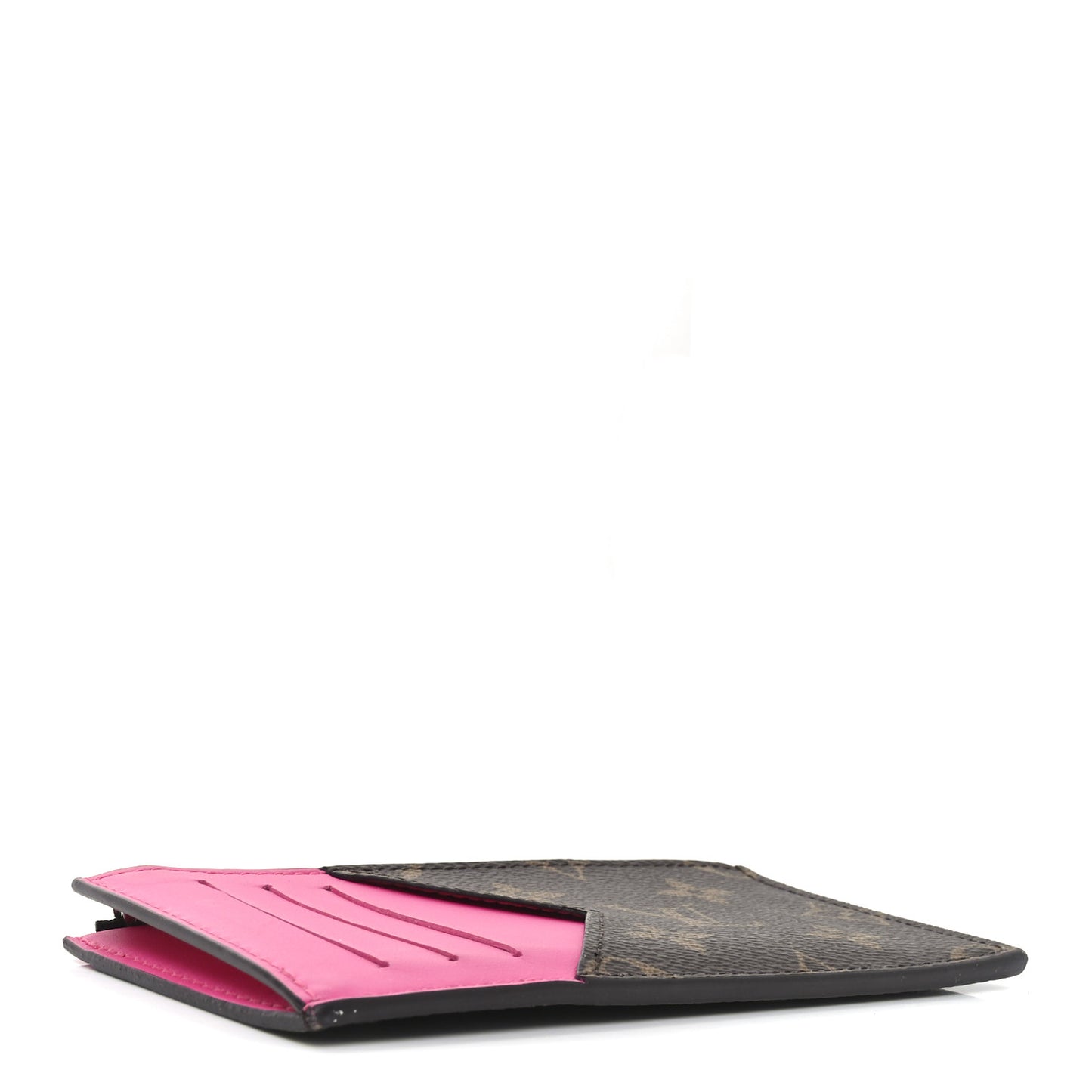 Monogram Calfskin Coin Card Holder Rose