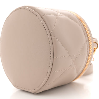 Christian Dior Lambskin Cannage Micro Lady Dior Vanity Case Light Beige 10 of 10
