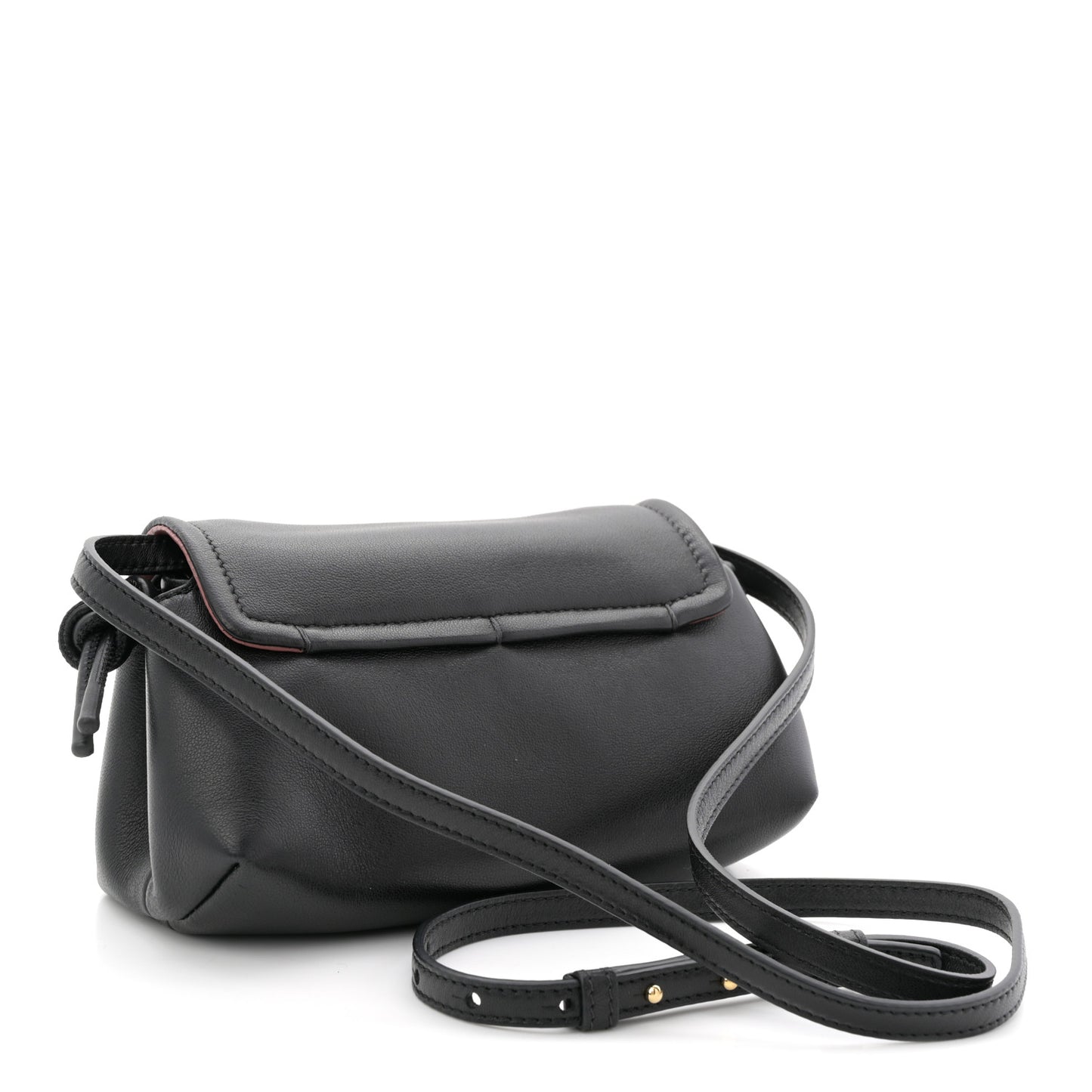 Lambskin Vlogo Mini Crossbody Bag Black