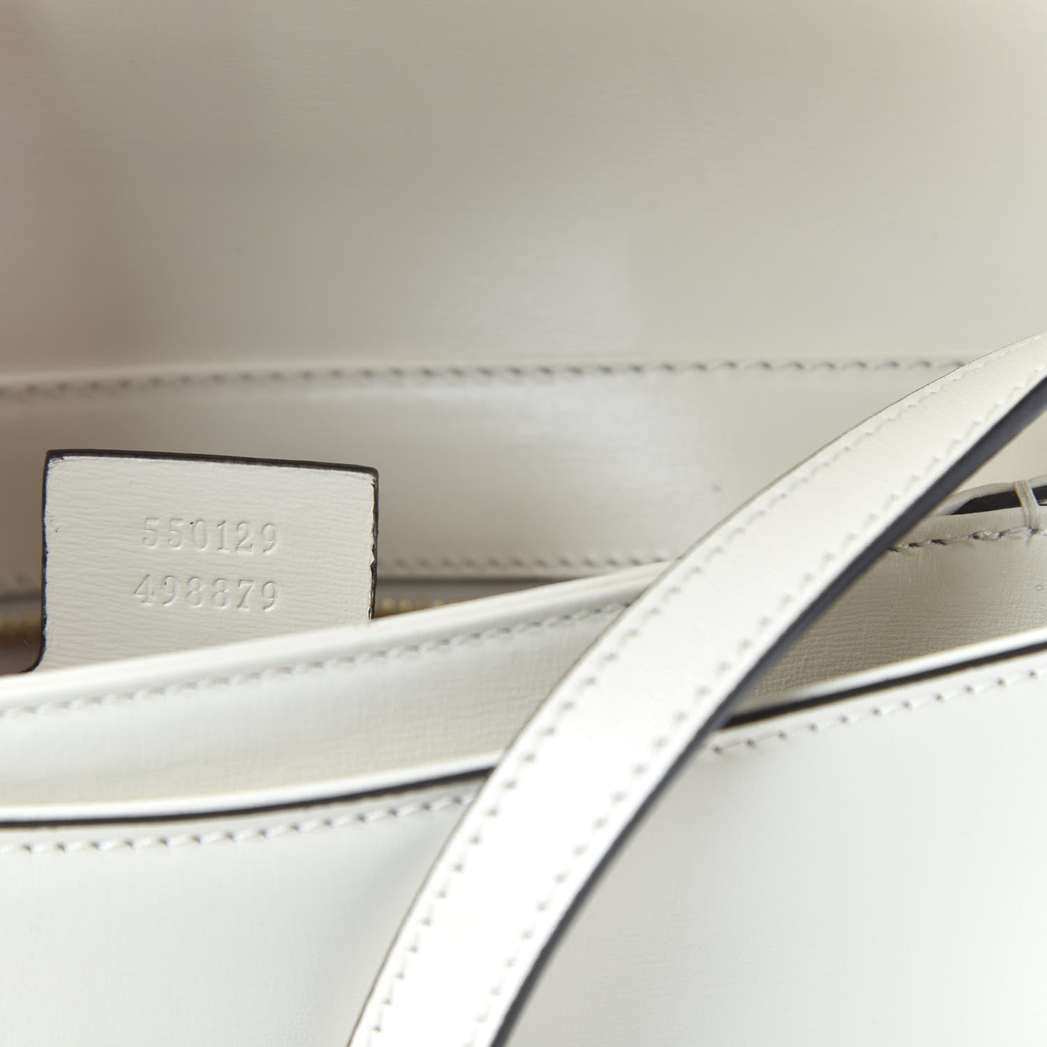 Gucci Calfskin Small Arli Flap Shoulder Bag Mystic White 9 of 10