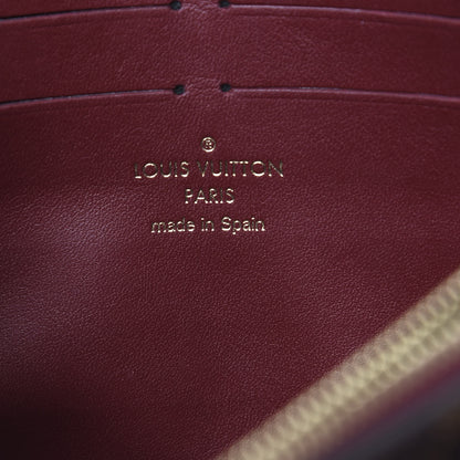 Louis Vuitton Damier Ebene Vavin Chain Wallet Red 7 of 10