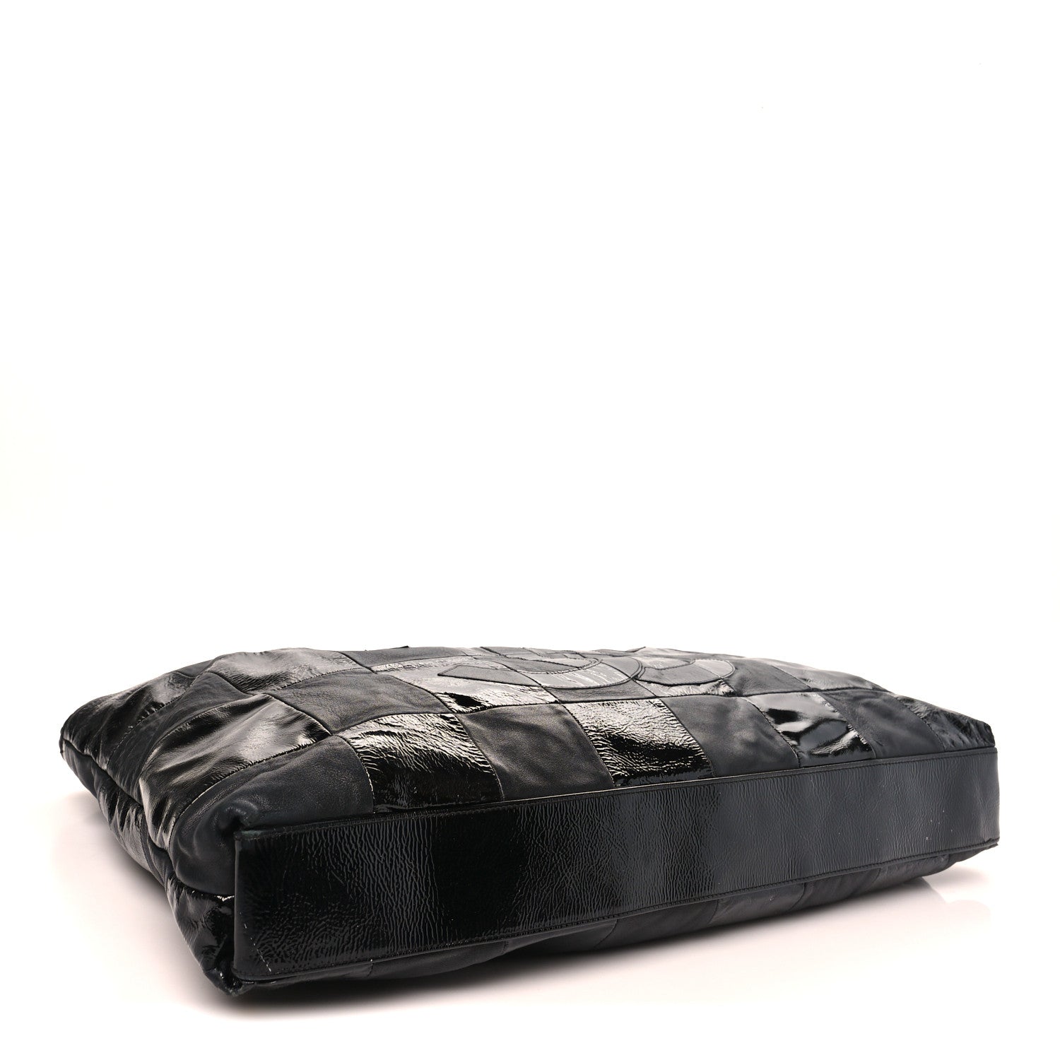 Chanel Patent Patchwork Large Brooklyn Tote Black 4 of 9