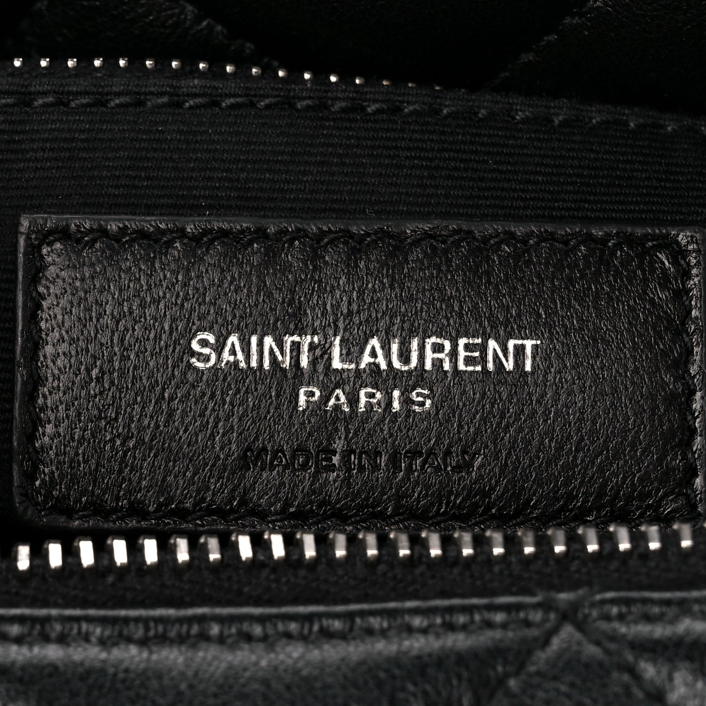 Calfskin Y Quilted Monogram Small Loulou Bowling Bag Black