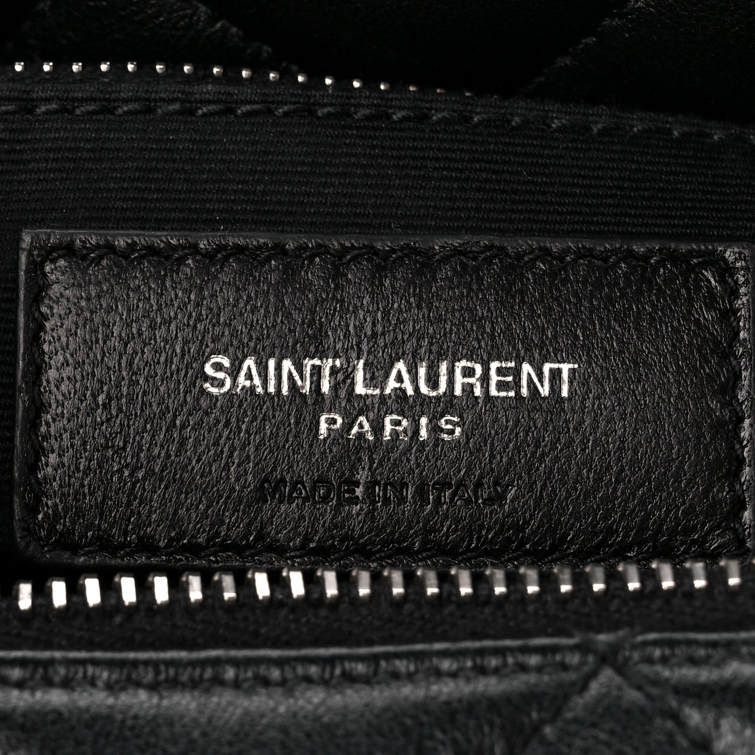 Saint Laurent Calfskin Y Quilted Monogram Small Loulou Bowling Bag Black 6 of 10