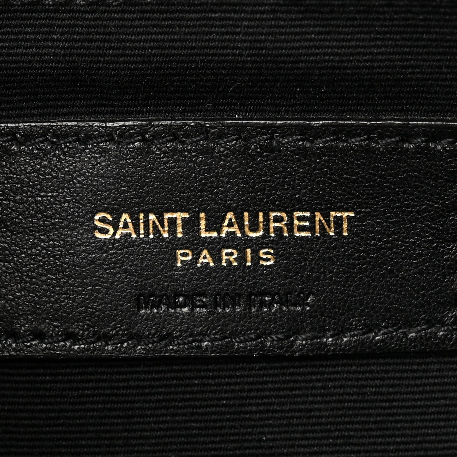 Saint Laurent Calfskin Matelasse Chevron Monogram A5 Wristlet Black 6 of 9
