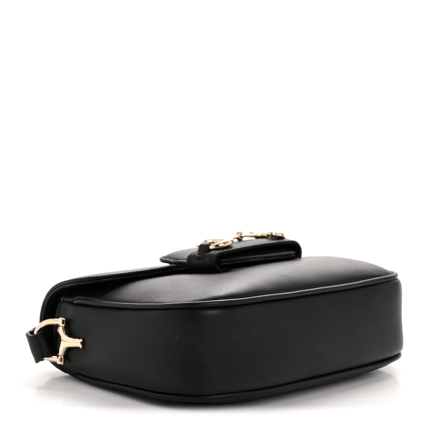 Arabella Calfskin Horsebit 1955 Shoulder Bag Black