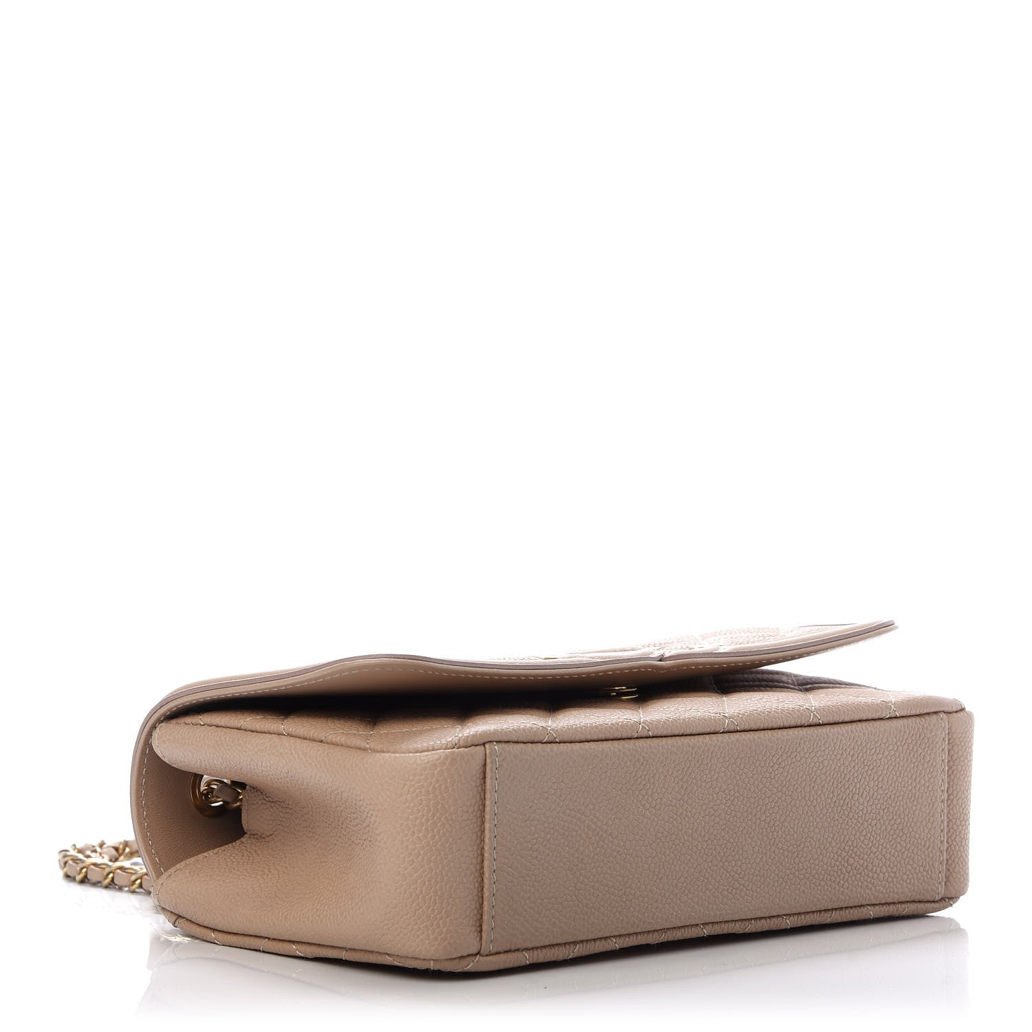 Chanel Caviar Quilted Small CC Filigree Flap Beige 4 of 11