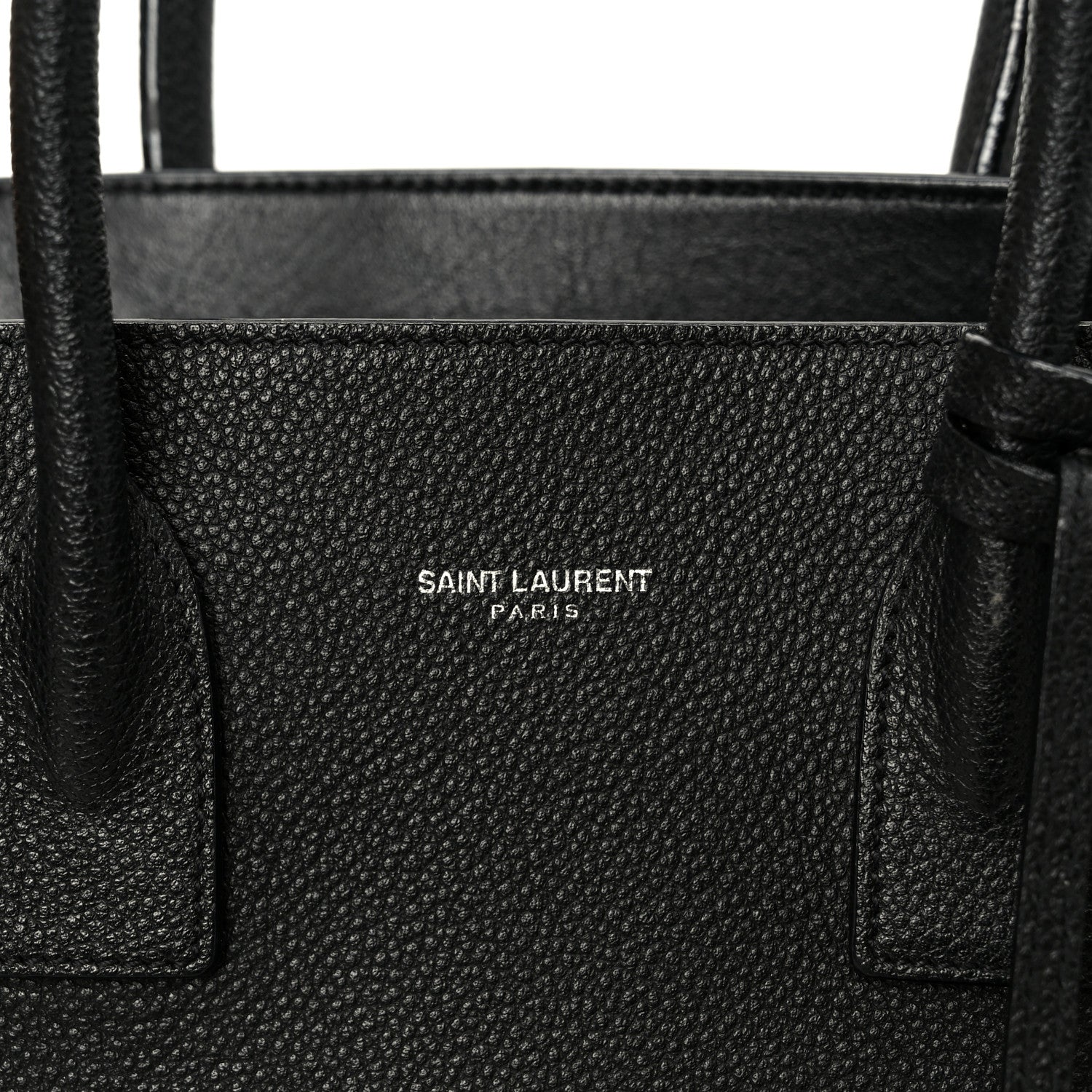 Saint Laurent Grained Calfskin Small Sac De Jour Black 8 of 11