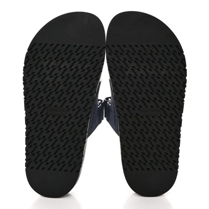 Hermes Suede Goatskin Womens Chypre Sandals 36 Bleu Celeste 5 of 11
