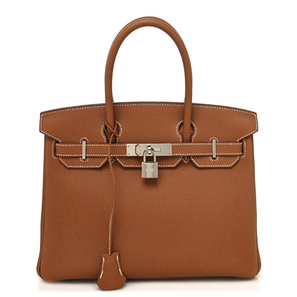 Hermes Togo BIRKIN 30 Gold 1 of 13
