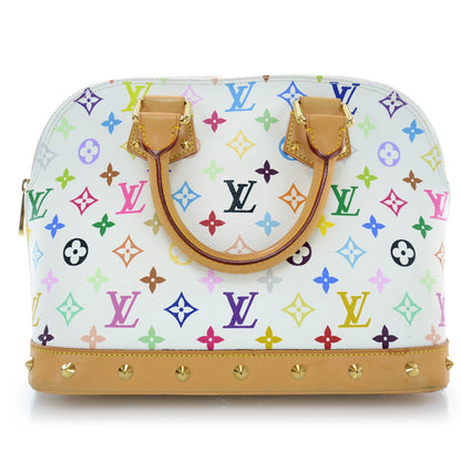 Louis Vuitton Monogram Multicolor Alma White 3 of 9