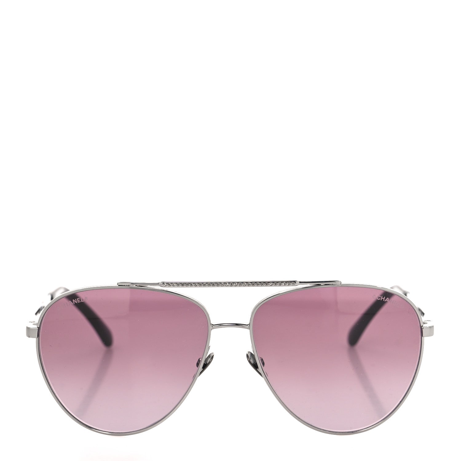 Chanel Metal Aviator Sunglasses 4279-B Silver 2 of 7