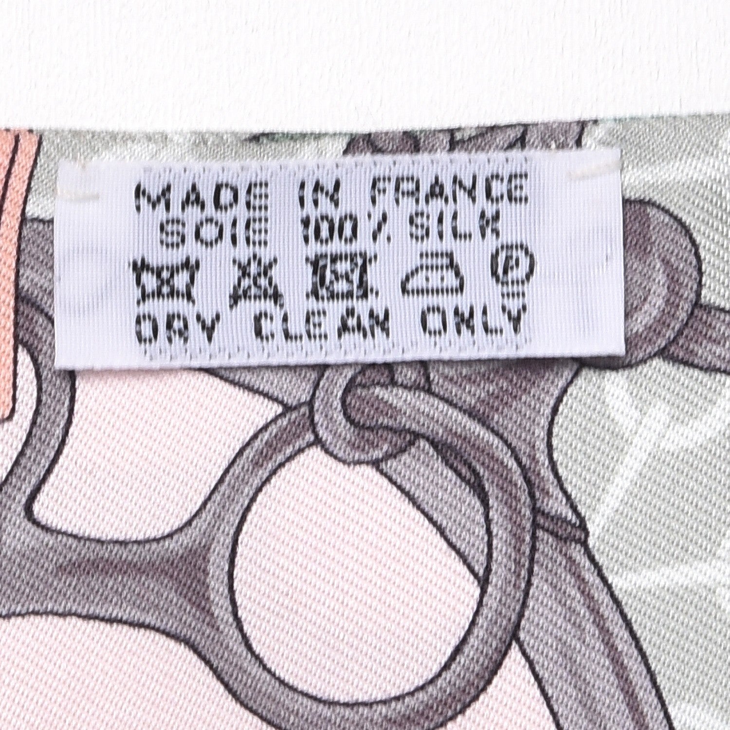 Hermes Silk La Promenade Du Matin Twilly Noir Rose Poudre Celadon 4 of 5