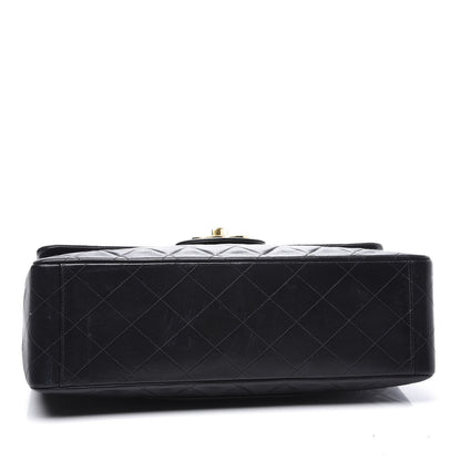 Chanel Lambskin Quilted XL Jumbo Single Flap Black 3 of 13