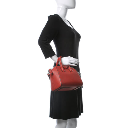 Givenchy Sugar Goatskin Mini Antigona Bright Red 3 of 12