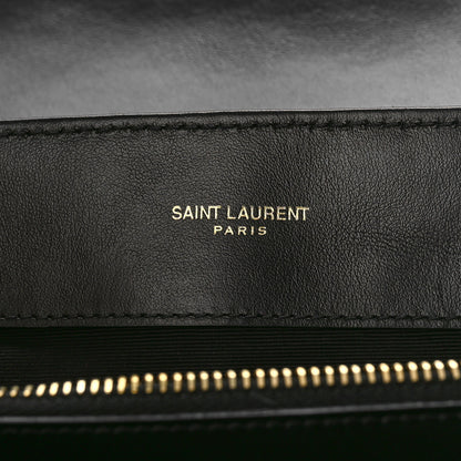 Saint Laurent Calfskin Y Quilted Monogram Large Loulou Chain Satchel Black 6 of 8