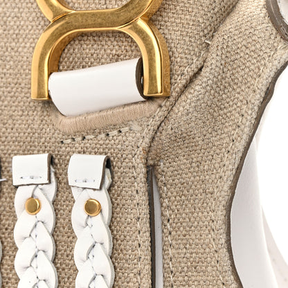 Chloe Canvas Calfskin Small Marcie Satchel White 15 of 19