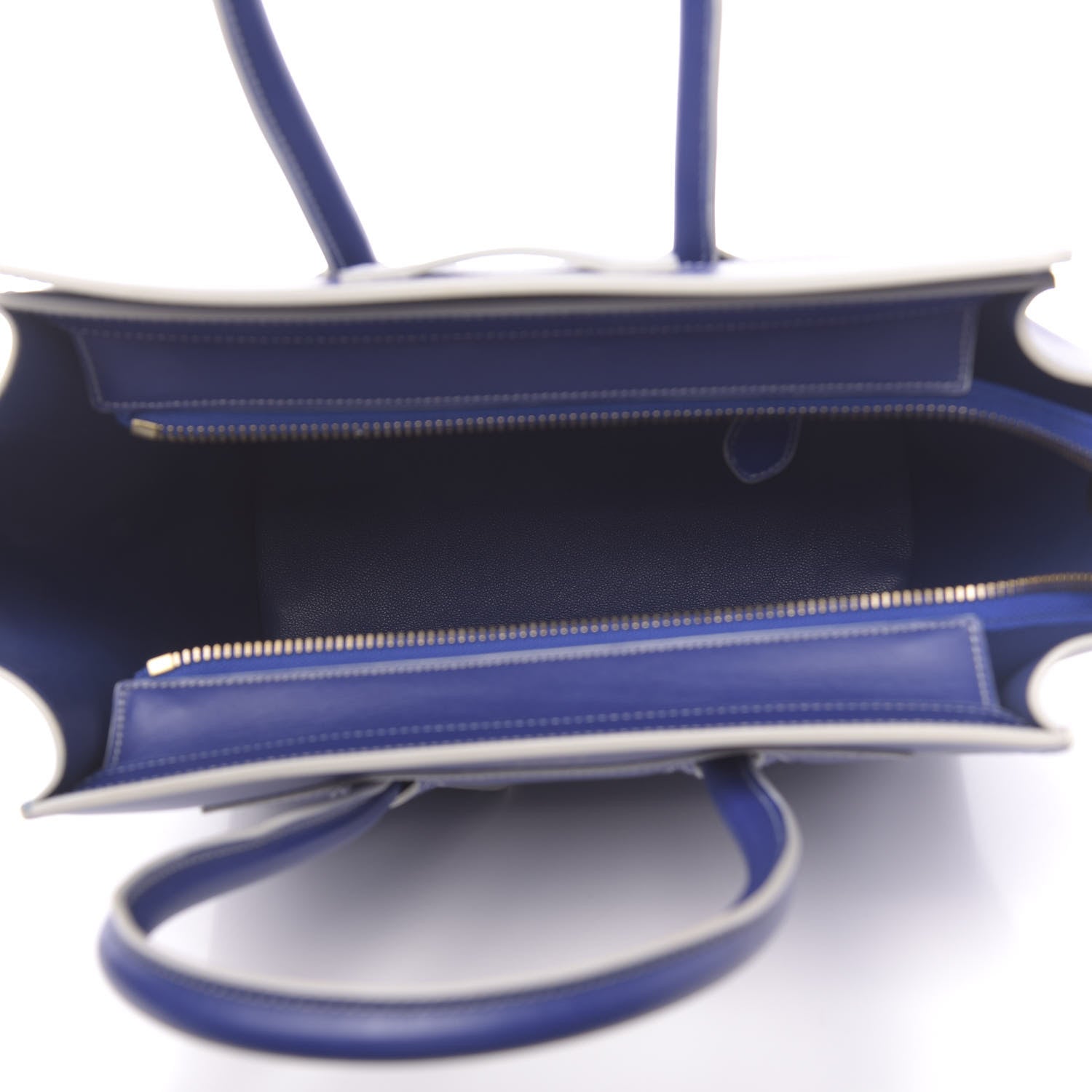 Celine Satin Calfskin Micro Debossed Luggage Inky Blue 5 of 9