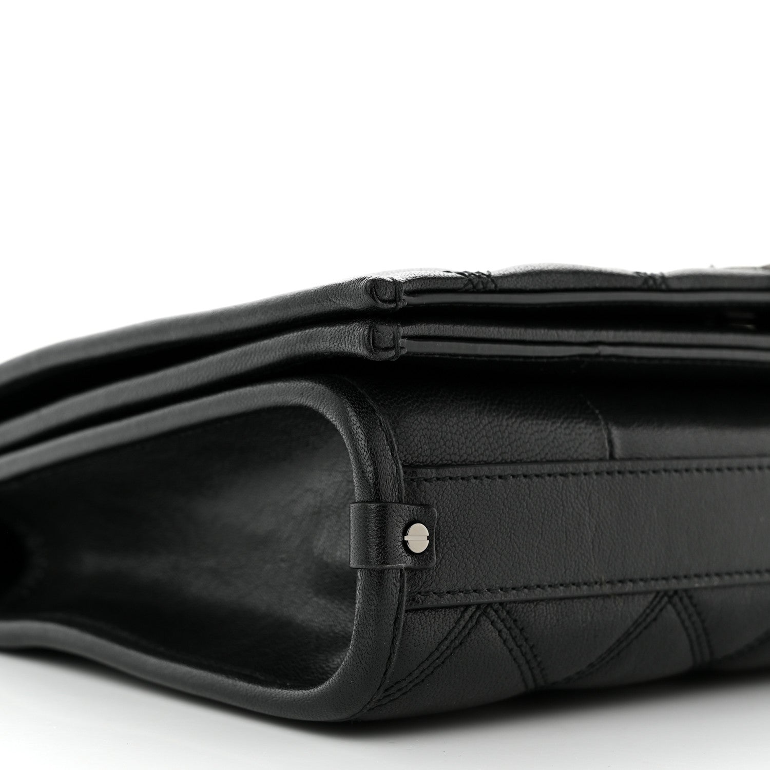 Saint Laurent Lambskin Quilted Mini Becky Chain Bag Black 8 of 9