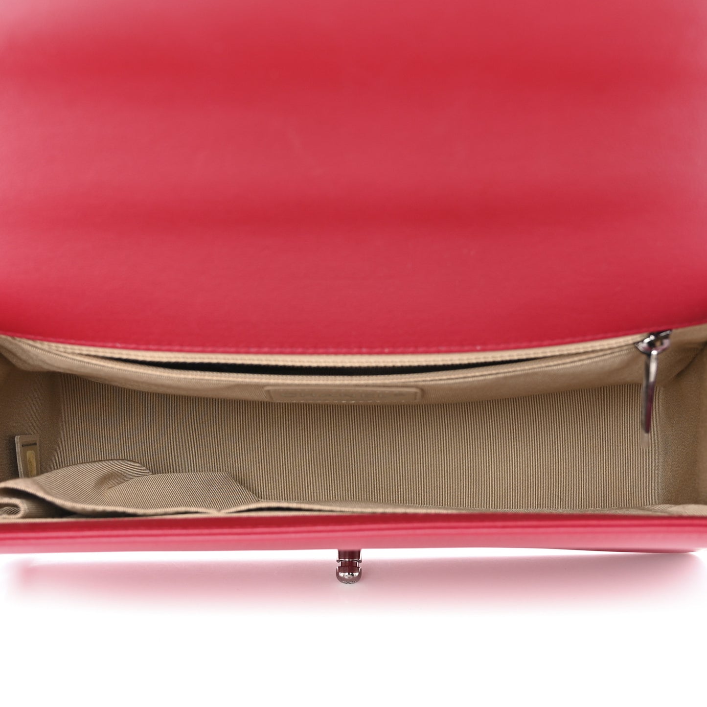 Lambskin Chevron Quilted New Medium Boy Flap Dark Pink