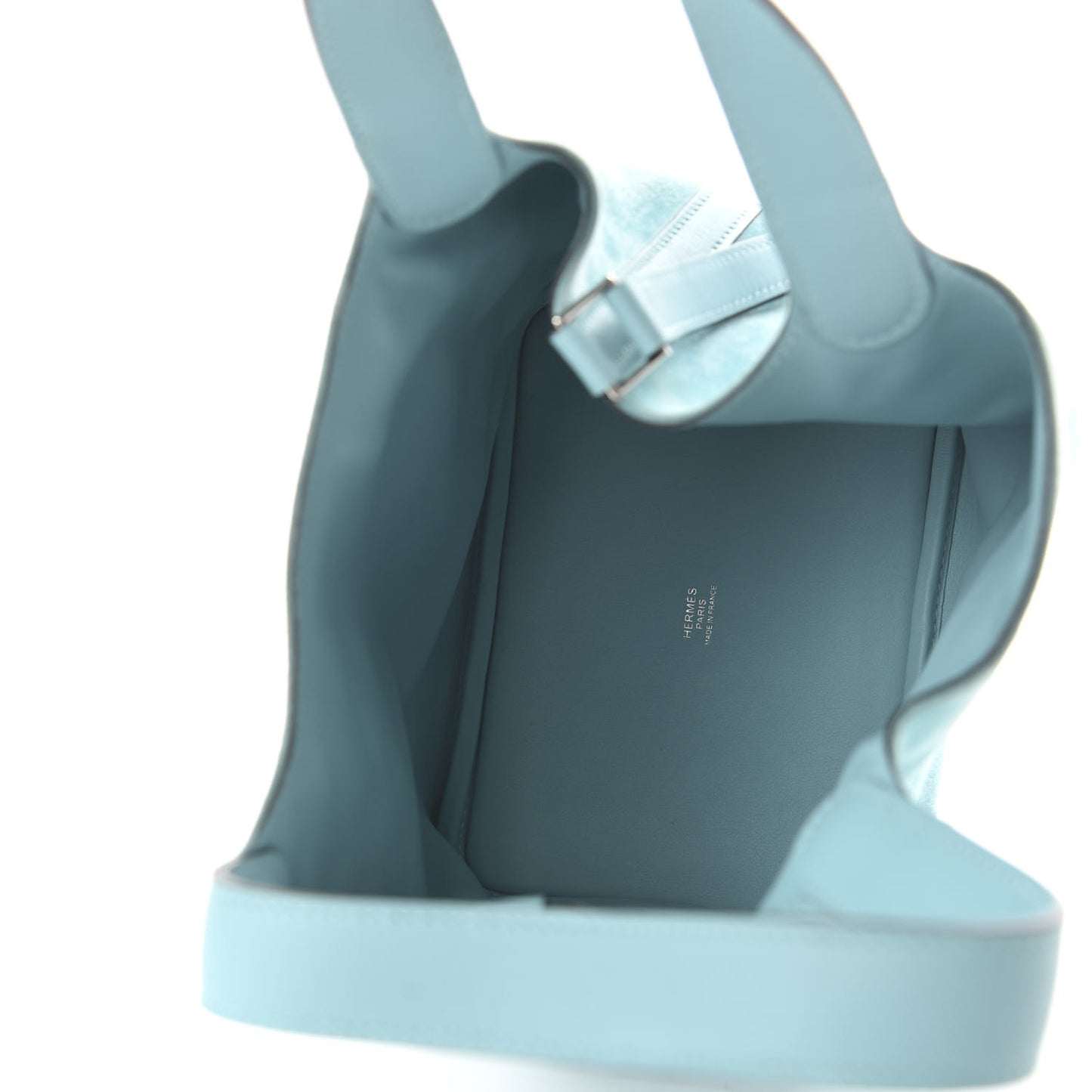 Veau Doblis Swift Picotin Lock Touch 18 PM Bleu Atoll