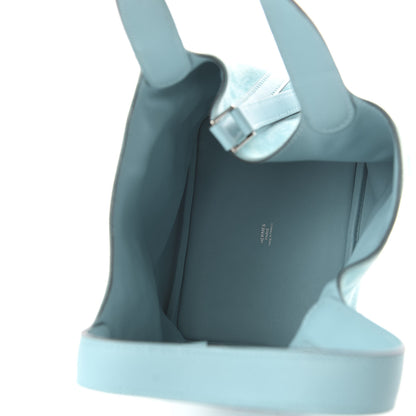 Hermes Veau Doblis Swift Picotin Lock Touch 18 PM Bleu Atoll 5 of 14