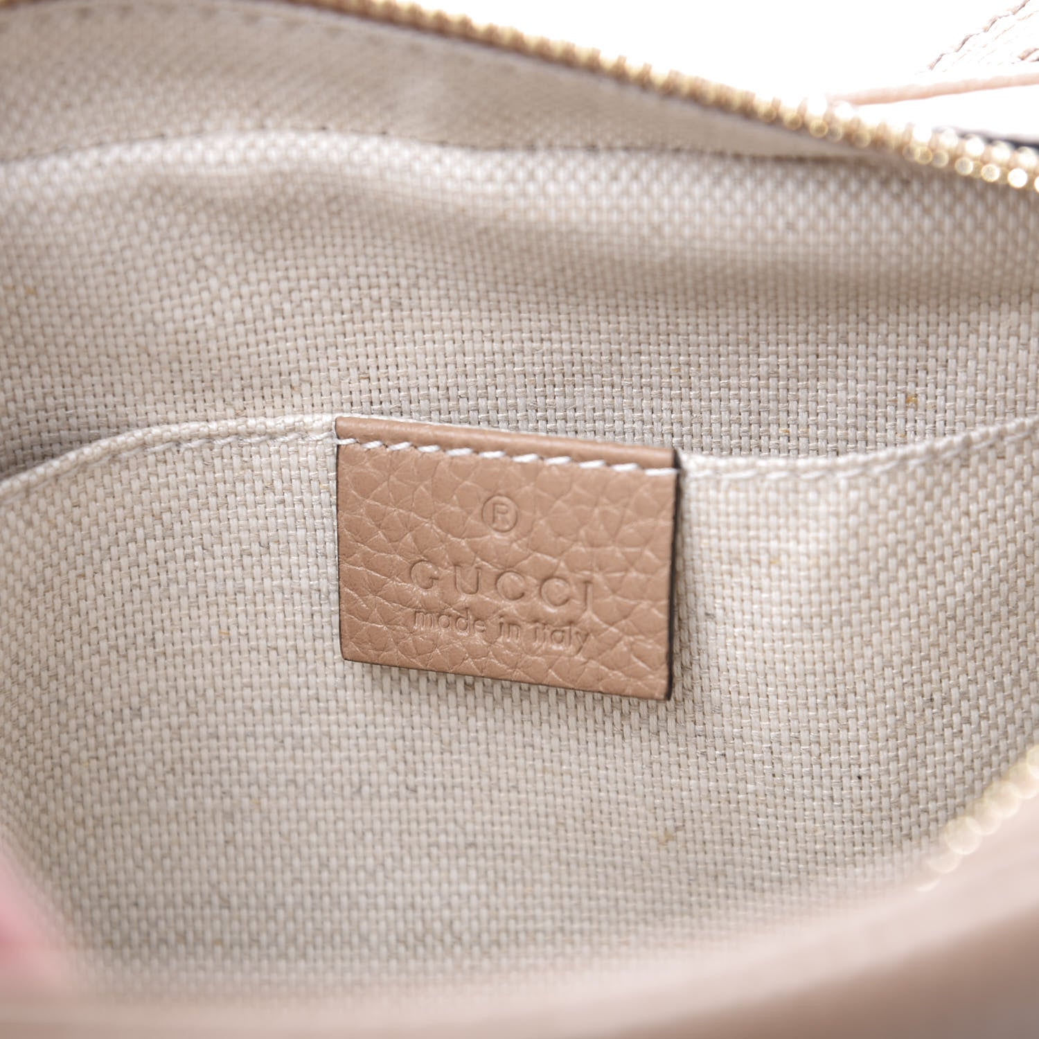 Gucci Pebbled Calfskin Small Soho Disco Bag Camelia 7 of 13