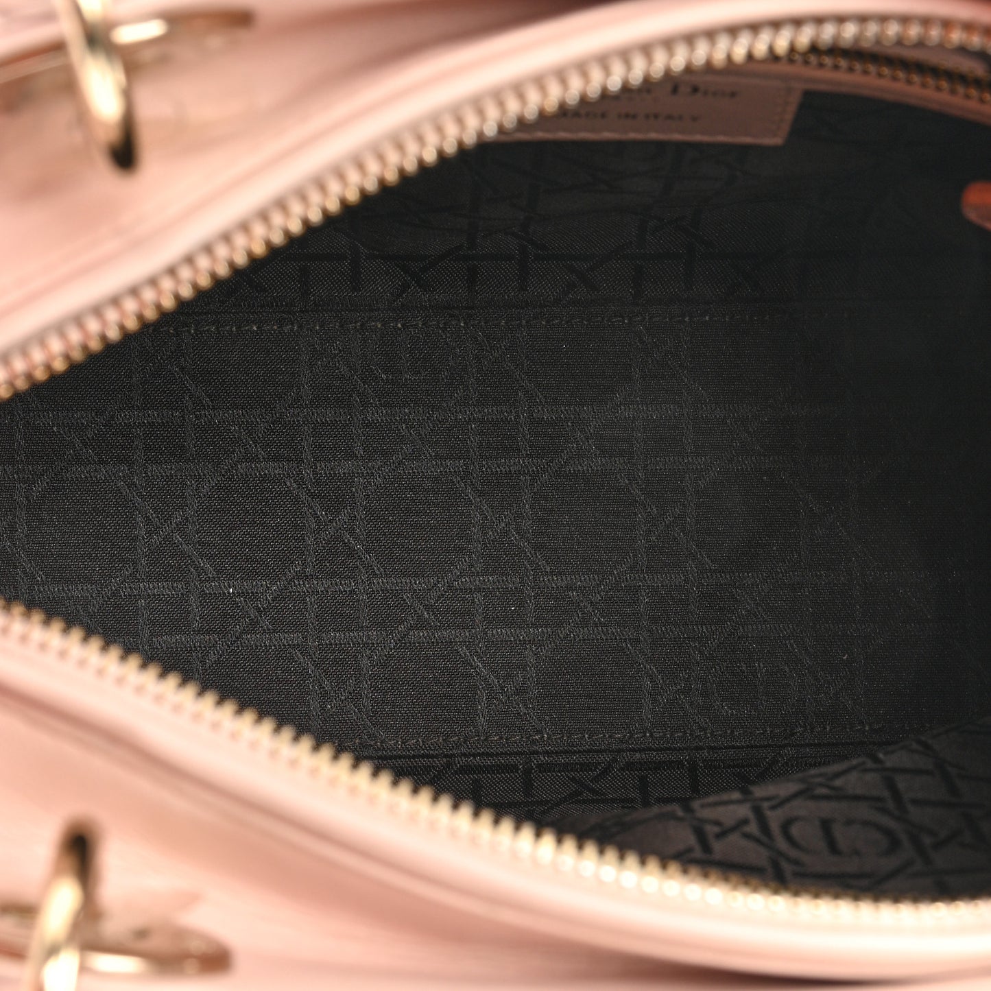 Lambskin Cannage Medium Lady Dior Light Pink