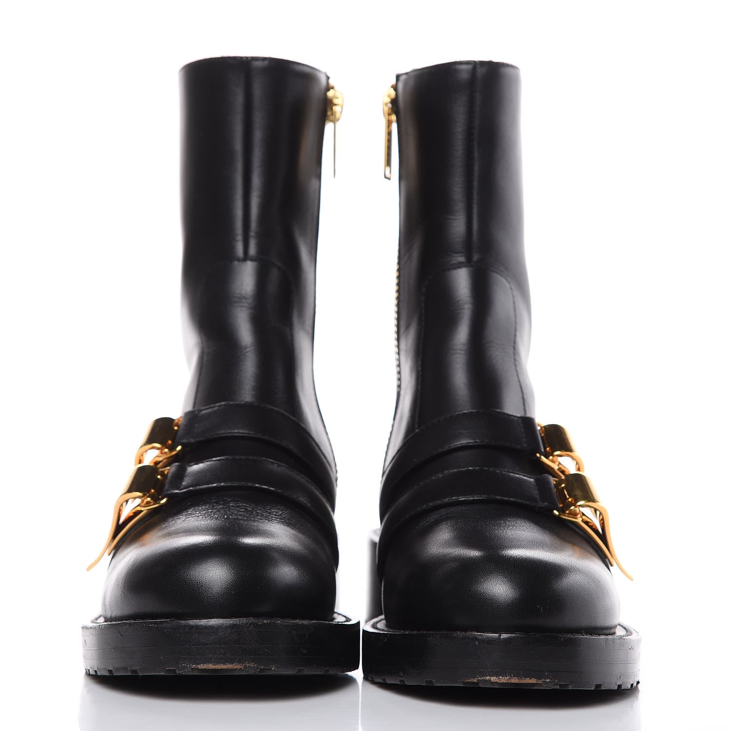 Christian Dior Calfskin Buckle Ankle Boots 36 Black 2 of 12
