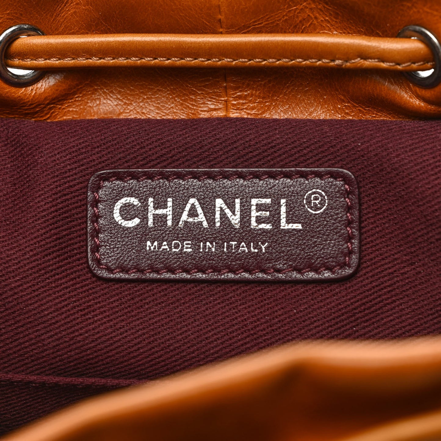 Glazed Calfskin Quilted Small Salzburg Mountain Backpack Brown