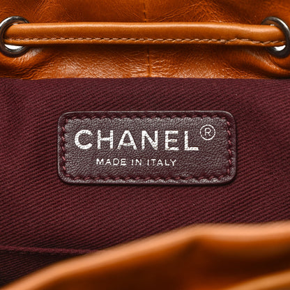Chanel Glazed Calfskin Quilted Small Salzburg Mountain Backpack Brown 5 of 9