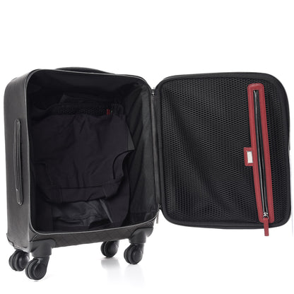 Chanel Caviar Stitched Trolley Rolling Luggage Black 5 of 15
