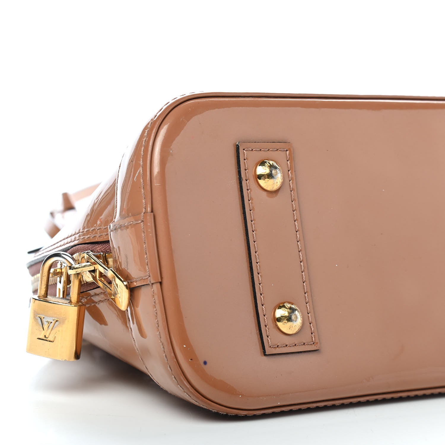 Louis Vuitton Vernis Alma BB Rose Velours 11 of 12